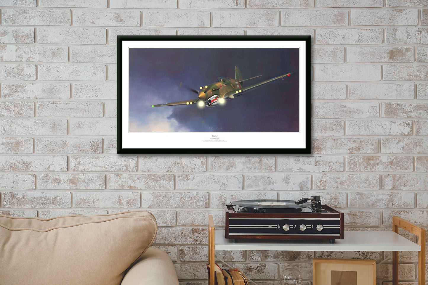 P-40 Flying Tiger LED LED by Electric Art Gallery