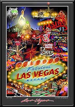 "Let it Ride" Las Vegas LED Art