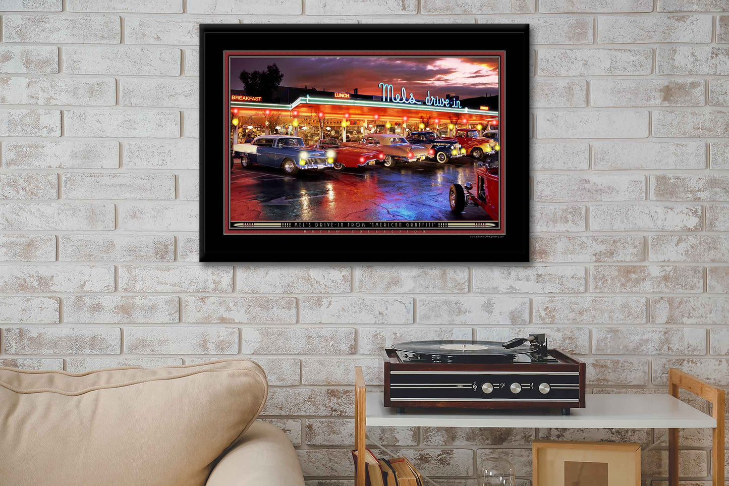 Mel's Drive In LED by Electric Art Gallery