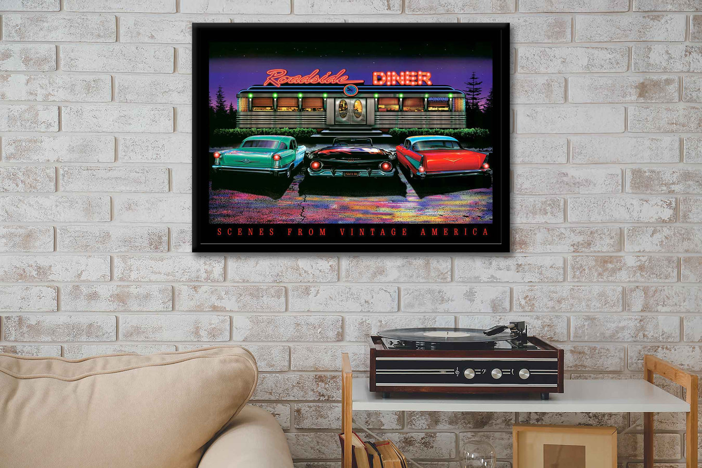 Roadside Diner LED by Electric Art Gallery