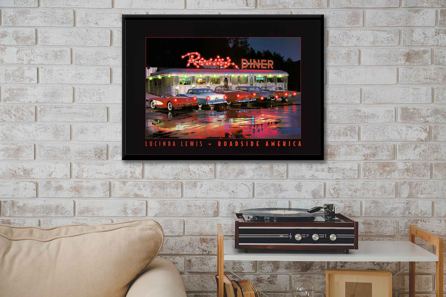 Rosie's Diner LED by Electric Art Gallery