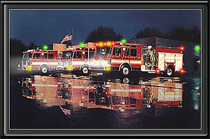 Local Heroes Night Run Fire Trucks