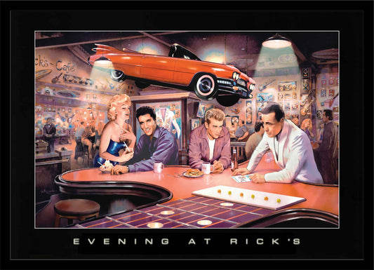 Evening at Rick's LED by Electric Art Gallery